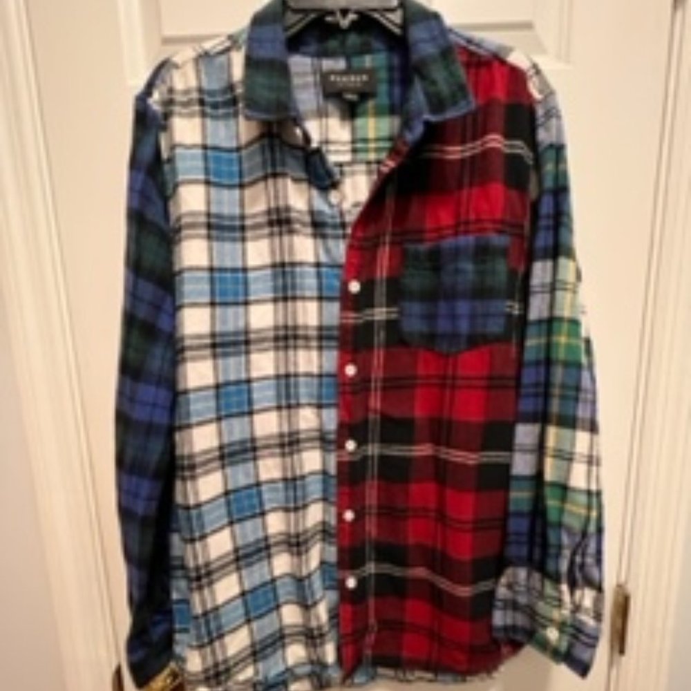 PacSun large 100% cotton flannel shirt